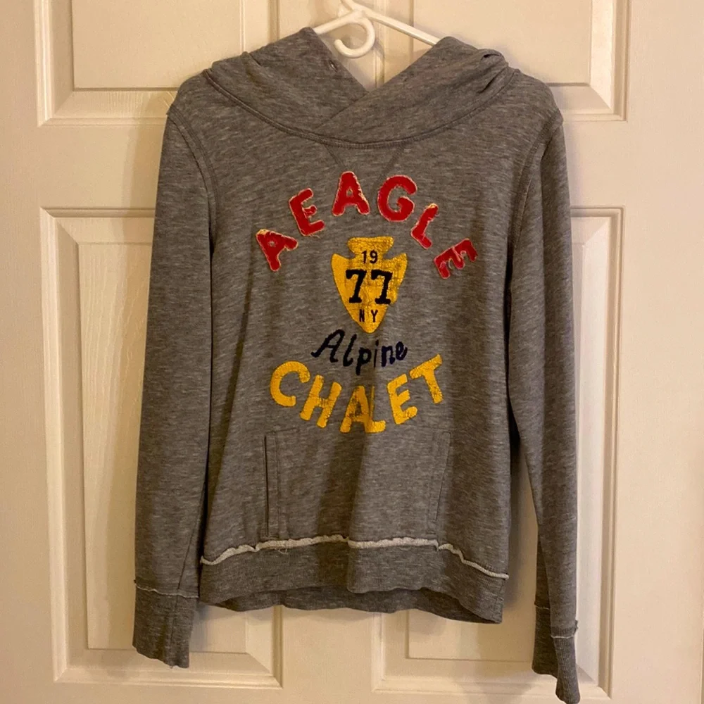 Vintage American Eagle Hooded Sweat Shirt. Size L - Picture 1 of 4